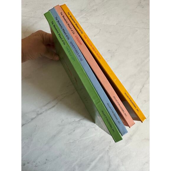 Vtg Wonderful Wizard of Oz Pop-Up Book set 4 treasury collection series pastel - Picture 10 of 10